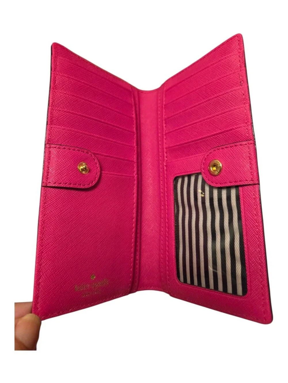 kate spade Pink Saffiano Leather Wallet